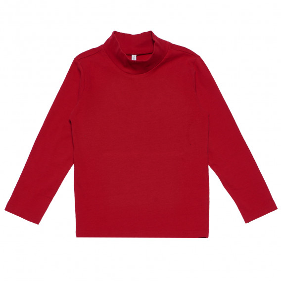 Κόκκινη βαμβακερή μπλούζα για κορίτσια Idexe 160331 
