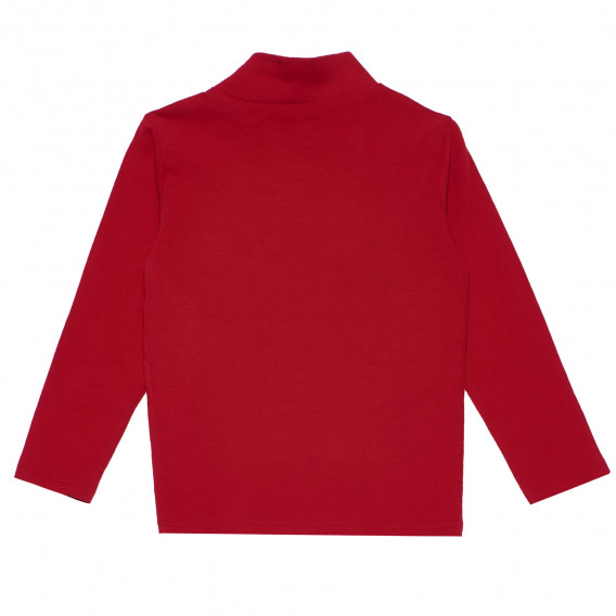 Κόκκινη βαμβακερή μπλούζα για κορίτσια Idexe 160334 4