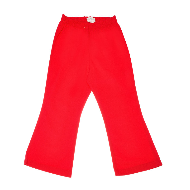 Βαμβακερό παντελόνι για κορίτσια, κόκκινο  161079