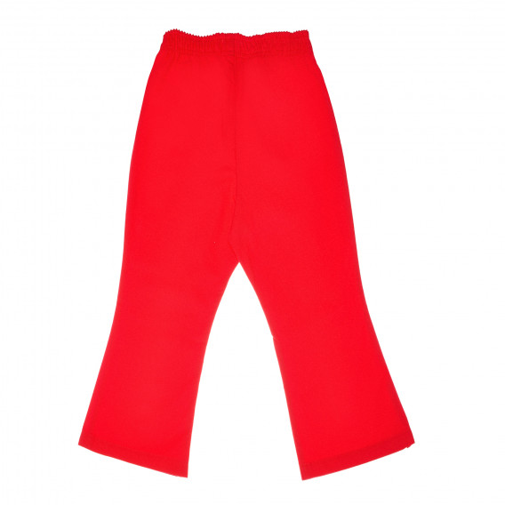 Βαμβακερό παντελόνι για κορίτσια, κόκκινο Pappa Ciccia 161080 2