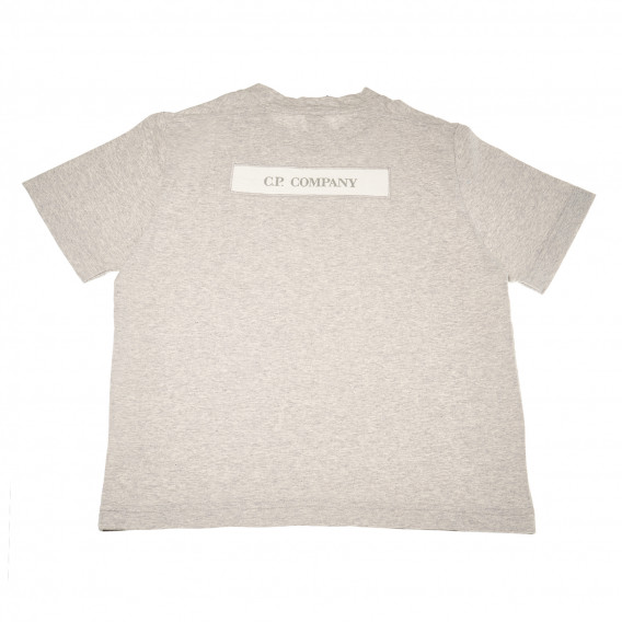 Βαμβακερή μπλούζα για αγόρια, ανοιχτό γκρι C.P. Company 161132 2