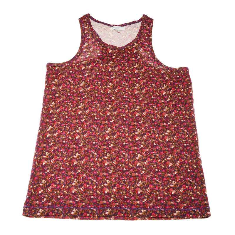 Βαμβακερή μπλούζα με λουλουδάτο μοτίβο για κορίτσια  161147