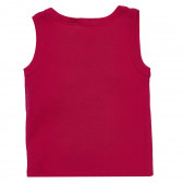 Ροζ βαμβακερή μπλούζα για ένα κορίτσι, Snoopy Benetton 161619 4