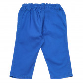 Μπλε βαμβακερό παντελόνι με τρεις τσέπες για ένα αγόρι Benetton 163548 4