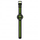 Ρολόι χειρός με πράσινη λωρίδα για αγόρια Swatch 16384 