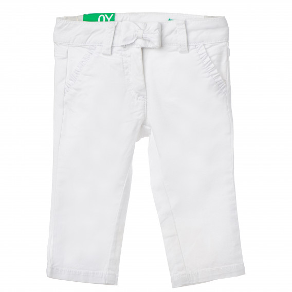 Παντελόνι σε λευκό για ένα κορίτσι Benetton 163876 