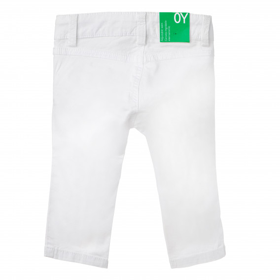 Παντελόνι σε λευκό για ένα κορίτσι Benetton 163882 4