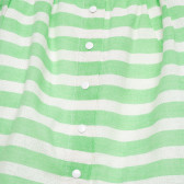 Φούστα ριγέ με χρώμα άσπρο-πράσινο για κορίτσια Benetton 163923 3