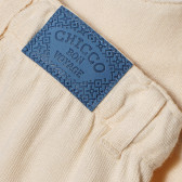Μπεζ βαμβακερό παντελόνι για μωρό Chicco 165414 3