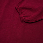 Βαμβακερή μπλούζα με μακριά μανίκια σε μωβ χρώμα για κορίτσια Benetton 166473 8