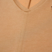 Μπλουζάκι με μπεζ V-neck για ένα κορίτσι Benetton 166683 2