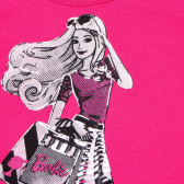 Ροζ βαμβακερό αμάνικο πουκάμισο για μια κοπέλα, Barbie Benetton 167178 2