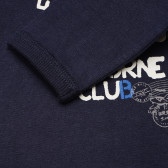 Βαμβακερό πουκάμισο με μακριά μανίκια σε μπλε χρώμα για ένα αγόρι, αεροπορικό κλαμπ Benetton 168222 3
