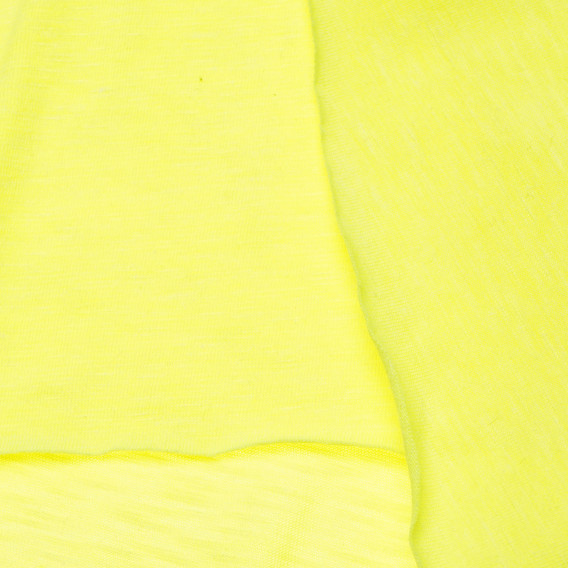 Κίτρινο με κουκούλα αμάνικο πουκάμισο για ένα κορίτσι Benetton 168366 3
