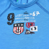 Βαμβακερό μπλουζάκι για μωρά σε μπλε, ναυτικό Benetton 168429 2