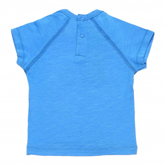 Βαμβακερό μπλουζάκι για μωρά σε μπλε, ναυτικό Benetton 168431 4