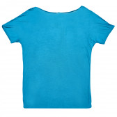 Μπλουζάκι για ένα κορίτσι, μπλε Benetton 168473 2