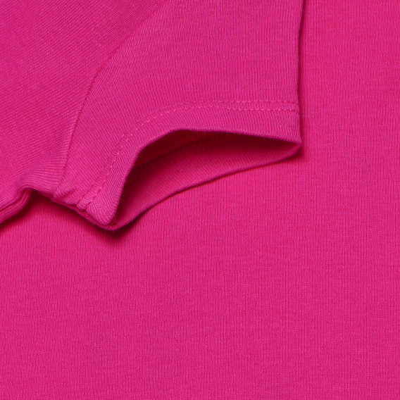 Βαμβακερή μπλούζα για ένα μωρό, ροζ Benetton 168602 4