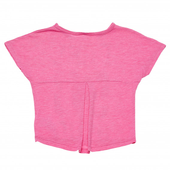 Ροζ αμάνικο πουκάμισο για ένα κορίτσι Benetton 168610 4