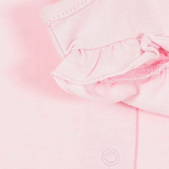 Βαμβακερό παιδικό φόρεμα για κορίτσια, ανοιχτό ροζ Tape a l'oeil 168976 3
