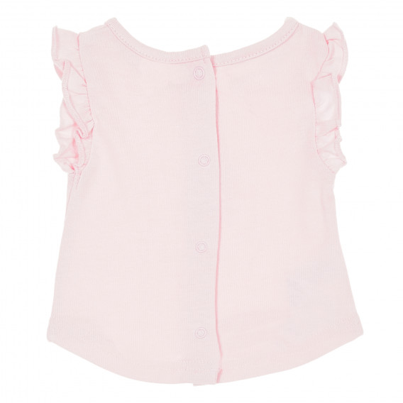 Βαμβακερό παιδικό φόρεμα για κορίτσια, ανοιχτό ροζ Tape a l'oeil 168977 4