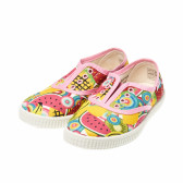 Casual Low Sneakers για κορίτσια, με μοτίβο φρούτων σε ζεστά χρώματα DESIGUAL 16993 