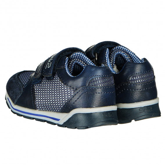 Πάνινα παπούτσια με velcro στερέωση για μωρό για αγόρι, σκούρο μπλε Chicco 169943 2