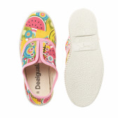 Casual Low Sneakers για κορίτσια, με μοτίβο φρούτων σε ζεστά χρώματα DESIGUAL 16995 3