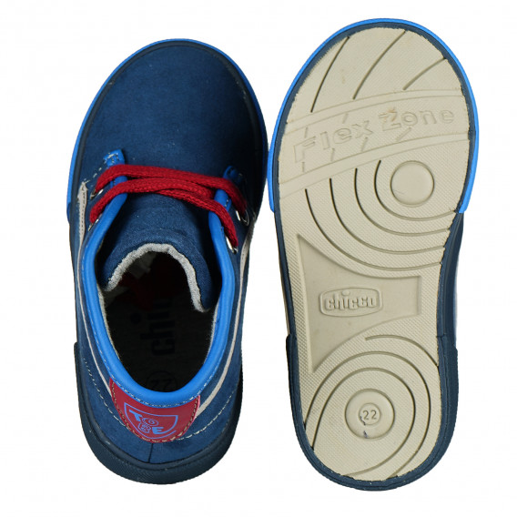 Μπότες με κόκκινες λεπτομέριες για αγόρια, μπλε Chicco 170062 3