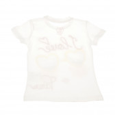 Μπλουζάκι με κοντά μανίκια για κοριτσάκια, λευκό Chicco 170080 2