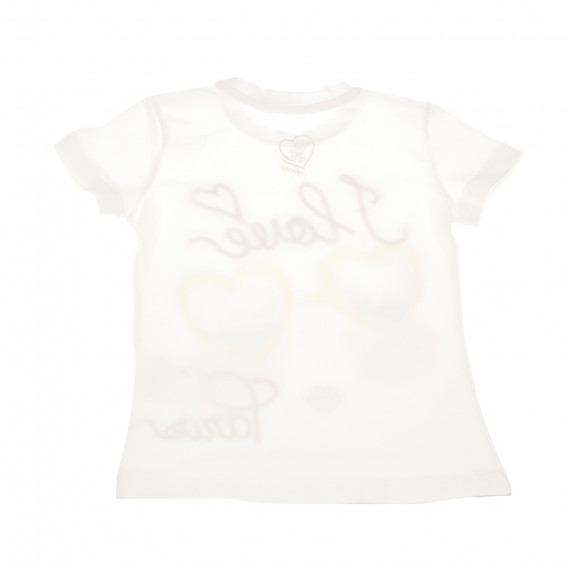 Μπλουζάκι με κοντά μανίκια για κοριτσάκια, λευκό Chicco 170082 4