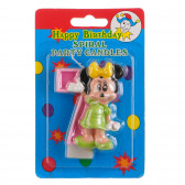 Κερί Minnie Mouse του νούμερο 7 για κορίτσια Minnie Mouse 170252 
