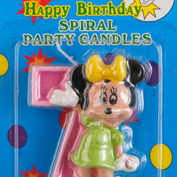 Κερί Minnie Mouse του νούμερο 7 για κορίτσια Minnie Mouse 170253 2
