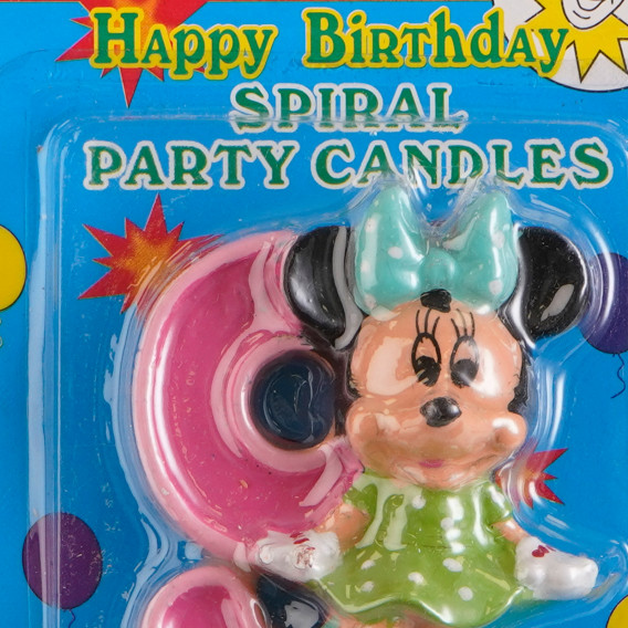 Κερί Minnie Mouse του νούμερο 9 για κορίτσια Minnie Mouse 170257 2