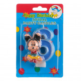 Κερί Mickey Mouse νούμερο 6 για αγόρια Mickey Mouse 170262 