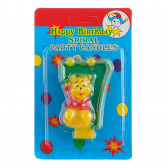 Κερί με τον Winnie the Pooh νούμερο 7  170292 