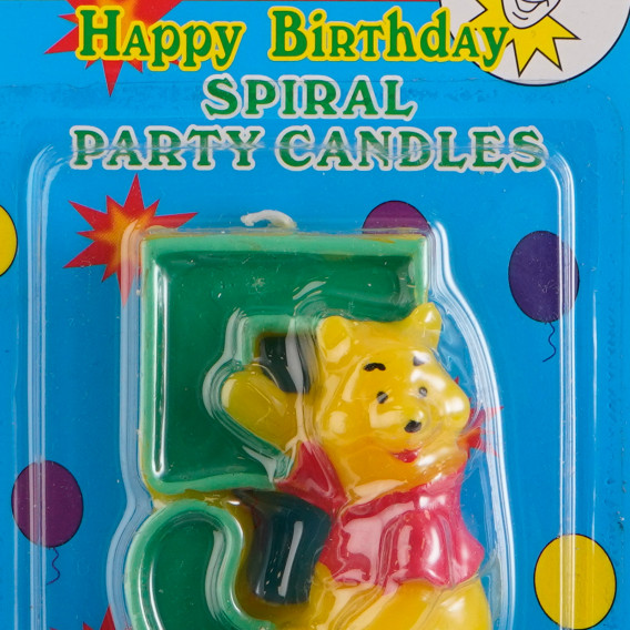 Κερί με τον Winnie the Pooh νούμερο 5  170297 2