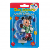 Κερί Mickey Mouse νούμερο 9 για αγόρια Mickey Mouse 170385 