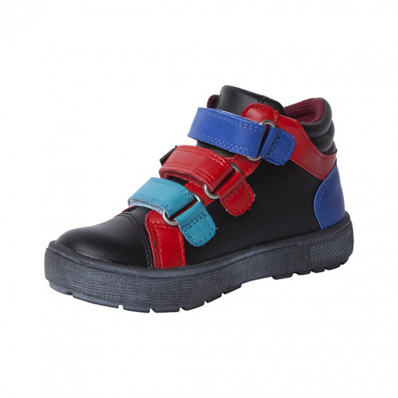 Ψηλά παπούτσια για αγόρια με κόκκινο και μπλε τόνους Tuc Tuc 1704 2