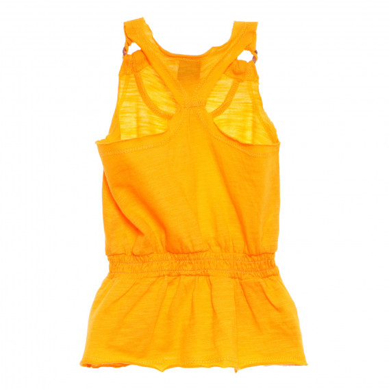 Κίτρινο βαμβακερό παιδικό φόρεμα για κορίτσια Tape a l'oeil 170407 4