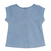 Βαμβακερή μπλούζα μωρού για κορίτσια, σε μπλε χρώμα Tape a l'oeil 170418 4
