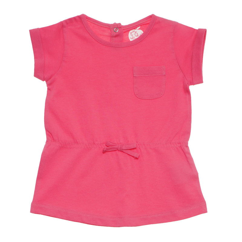 Ροζ βαμβακερό παιδικό φόρεμα για κορίτσια  170447