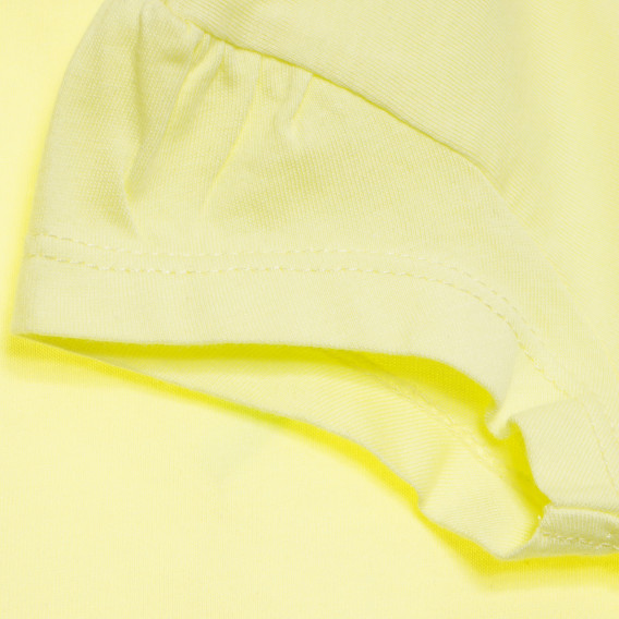 Βαμβακερό παιδικό φόρεμα για κορίτσια, κίτρινο Tape a l'oeil 170469 3