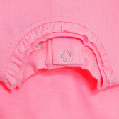 Βαμβακερό παιδικό φόρεμα με τύπωμα για κορίτσια, ροζ Tape a l'oeil 170473 3