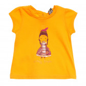 Βαμβακερό φόρεμα για μωρά κίτρινο Tape a l'oeil 170475 
