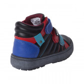 Ψηλά παπούτσια για αγόρια με κόκκινο και μπλε τόνους Tuc Tuc 1705 3