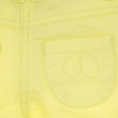 Μακρύ βαμβακερό παντελόνι για κορίτσια, κίτρινο Tape a l'oeil 170630 3