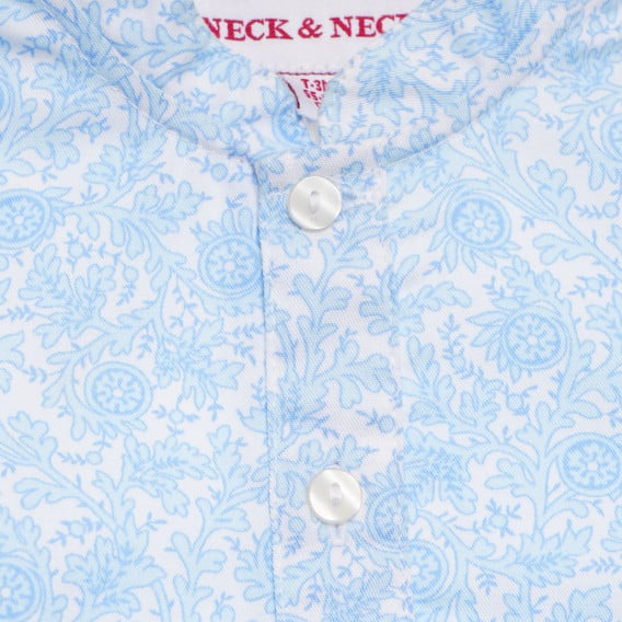 Μπλουζάκι για αγόρια μπλε μακριά μανίκια Neck & Neck 170739 2