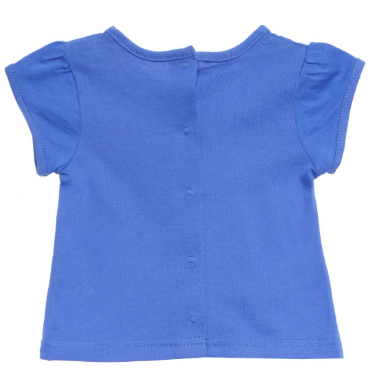 Βαμβακερή μπλούζα μωρού για κορίτσια, μπλε Tape a l'oeil 170890 4