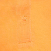 Βαμβακερό φόρεμα με κοντά μανίκια για κοριτσάκια, πορτοκαλί Tape a l'oeil 171012 3